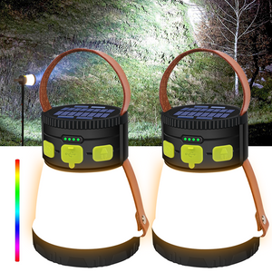 Hokolite-2500-Lumens-Handheld-Spotlight-Solar-Camping-Lantern-Flashlight-2-pack