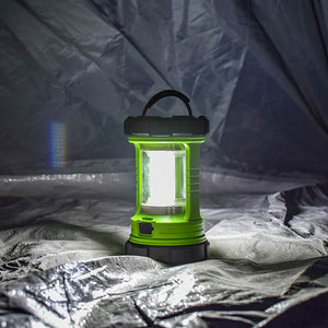 3000 Lumens 360° COB Rechargeable Camping Lantern In Green/Black/Orange