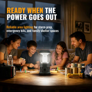 HOKOLITE 5503 - 1500 Lumen LED Waterproof Camping Lantern for Power Outage & Emergency