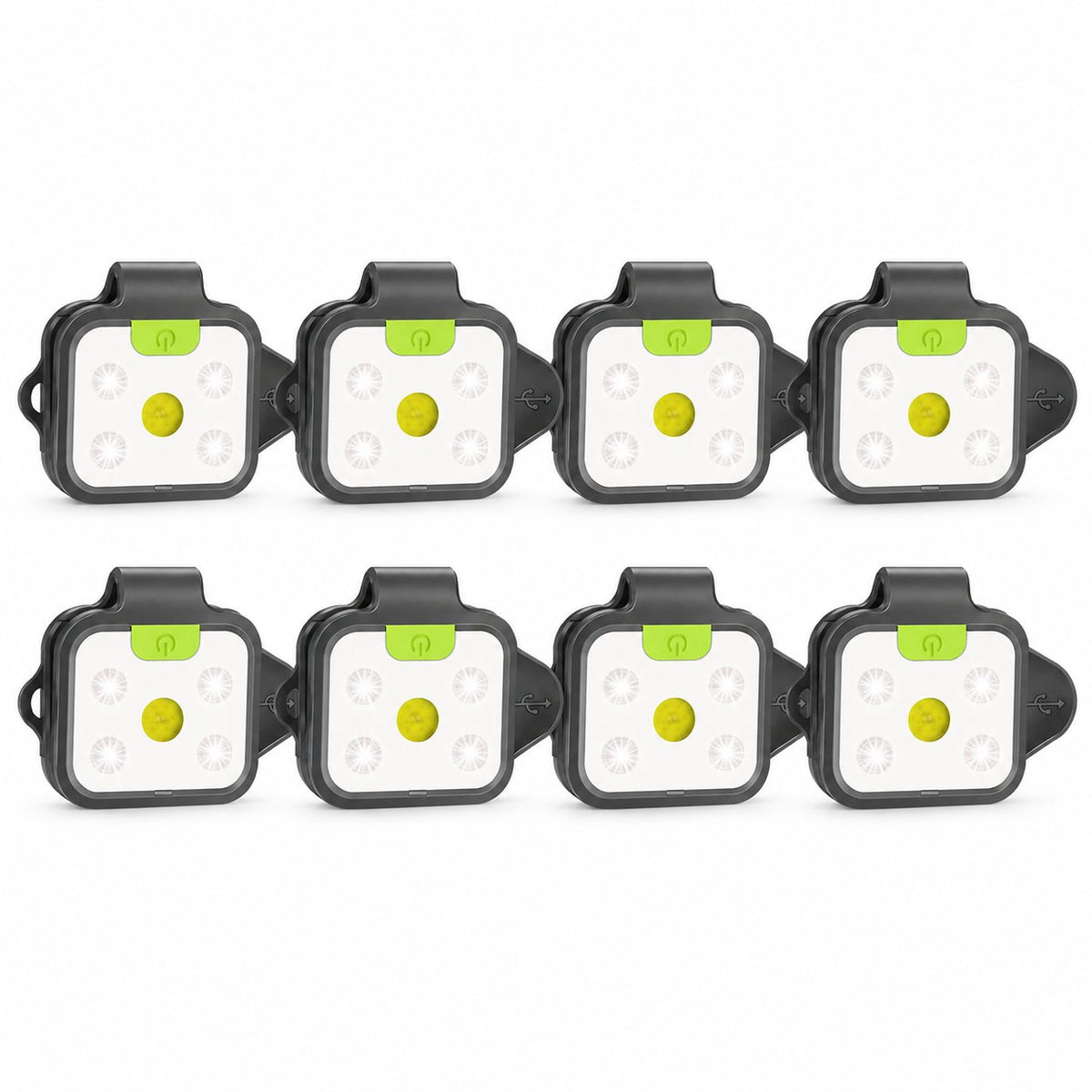HOKOILN R5 2Pack-200 Lumen USB Rechargeable Clip-On Running Lights