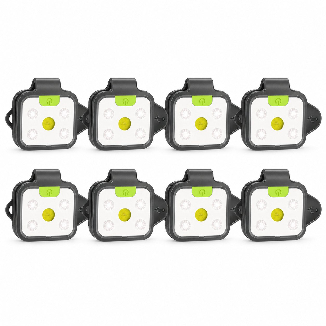 HOKOILN R5 2Pack-200 Lumen USB Rechargeable Clip-On Running Lights