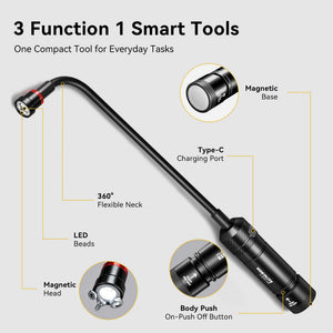 Hokolite CLAKAP W2 flexible gooseneck LED light for engine inspection