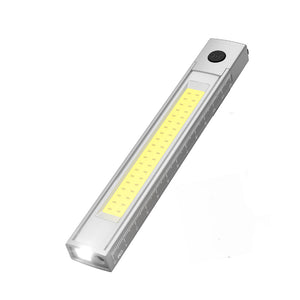 Hokolite=800lm-Rechargeable-Pen-Light-with-Laser-Pointer-EDC-flashlight-sliver