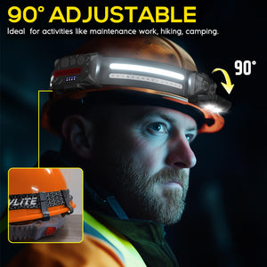 Hokolite-90-adjustable-1200-Lumen-260-Wide-Beam-Dual-Light-Source-Headlamp-With-Motion-Sensor-Light