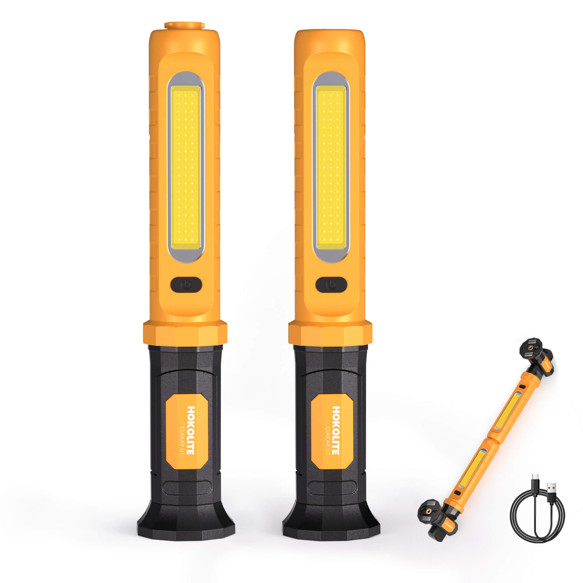 Hokolite CLAKAP U1 red strobe work light for roadside emergency use