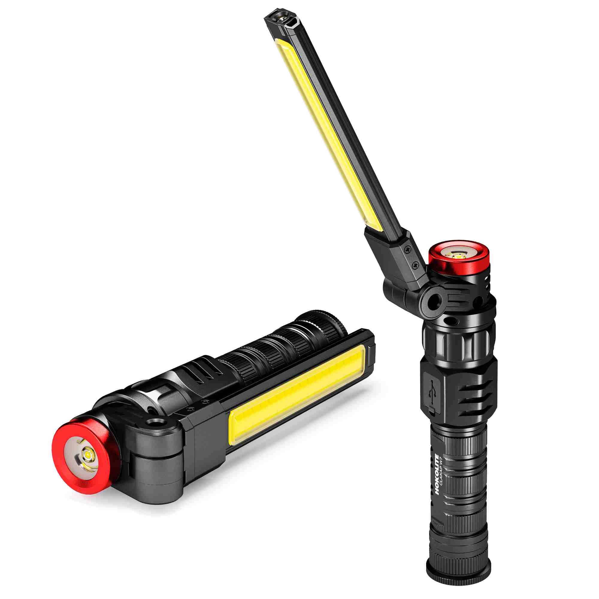 Hokolite CLAKAP W7 1000 lumen rechargeable work light for garage repair