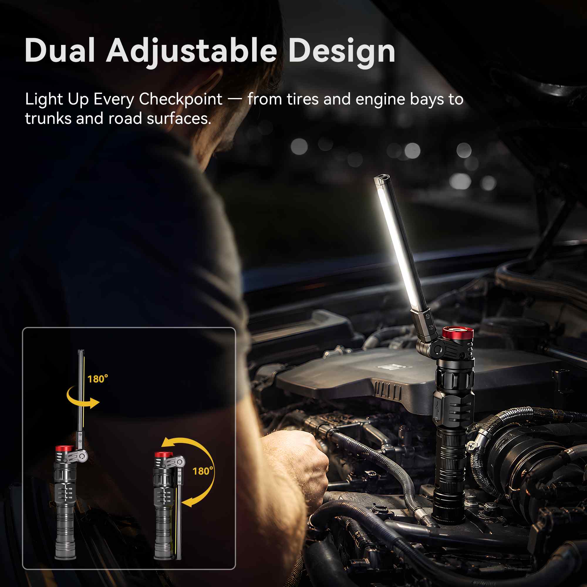Hokolite CLAKAP W7 XPL spotlight work light for inspection