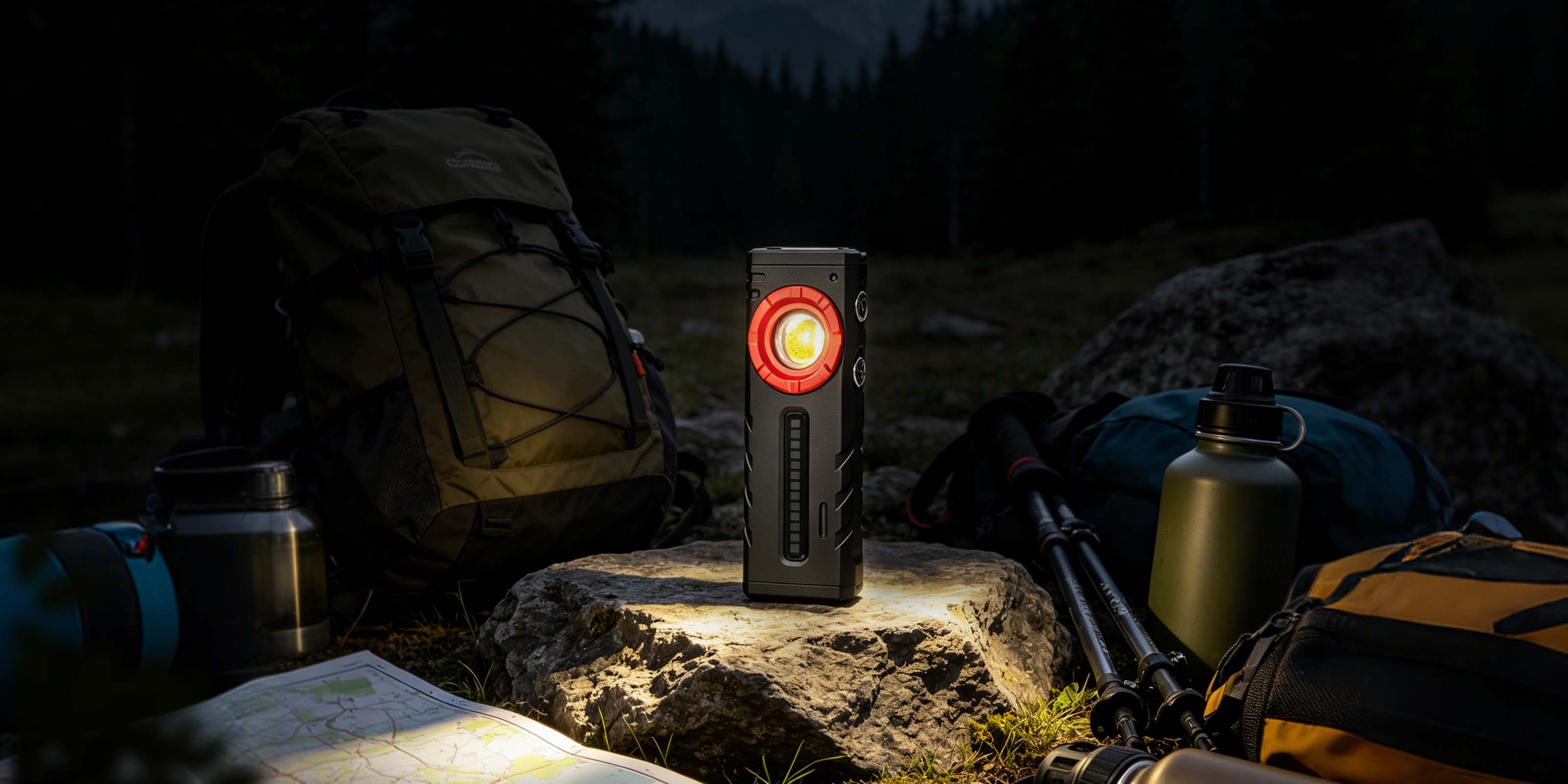 The Hokolite LEXALL E6 delivers 2000 lumens with 3-in-1 versatility. Magnetic base, Clip, Type-C. Perfect for camping and emergency use.