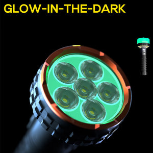 5000 Lumens Multifunctional Rechargeable Flashlight with Bidirectional Lighting