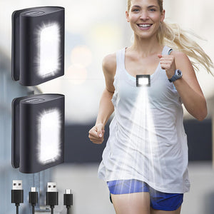 200 Lumens Clip-On Night Running Light Rechargeable - High Brightness