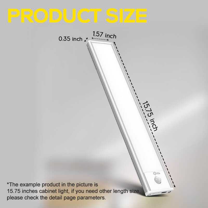 HOKOLITE 0121 - 3 Modes Rechargeable Stick On Motion Sensor Light -