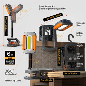 HOKOLITE 1730 - 3000 Lumen Adjustable Work Light -