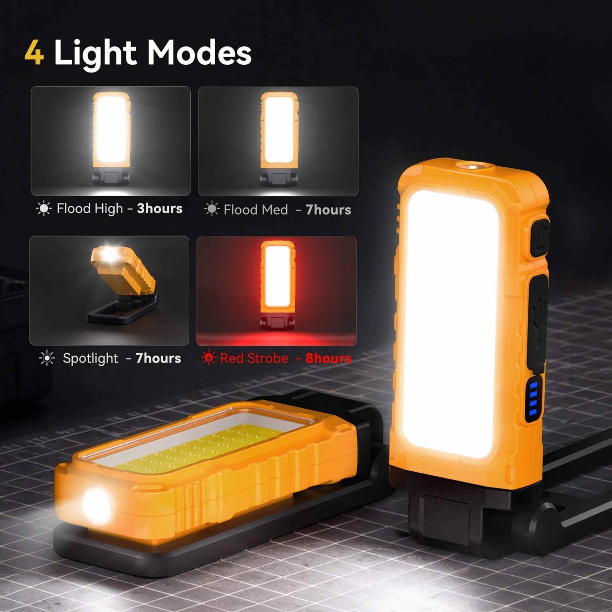 HOKOLITE 1744 - 1500 Lumen Multiple Mounting Work Light -