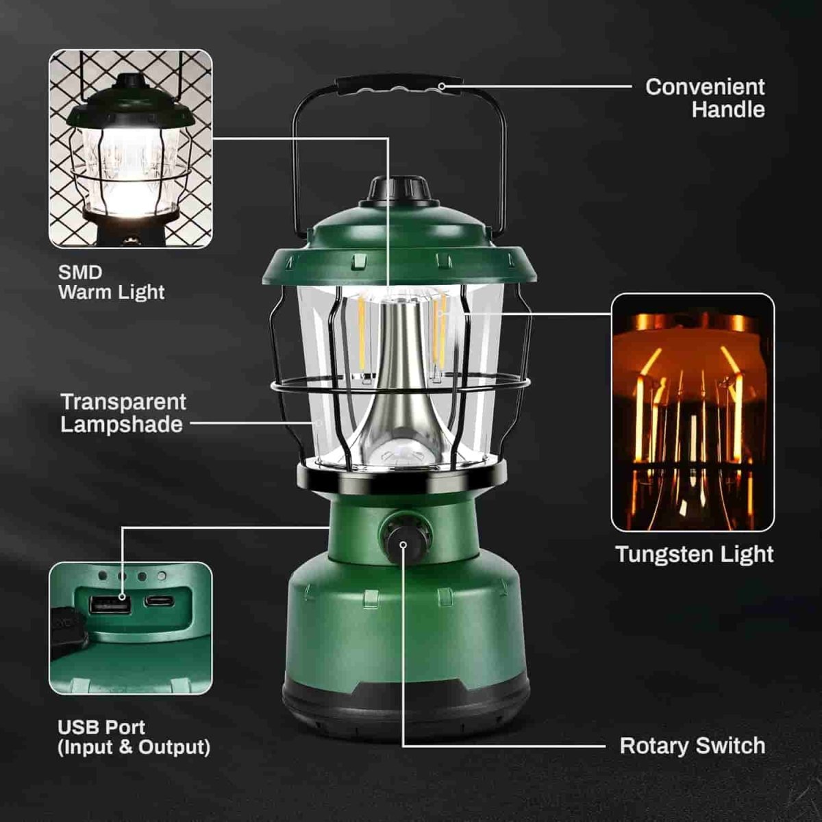 HOKOLITE 2003 - 6000 Lumens Dimmable Camping Lantern -