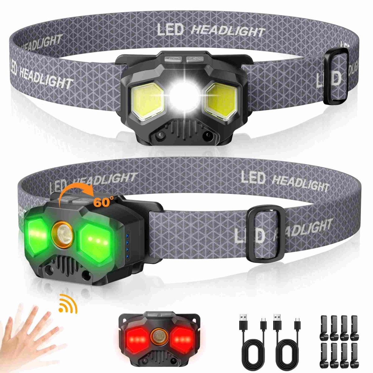 HOKOLITE 7378 - 1400 Night Vision Lumen Headlamp -