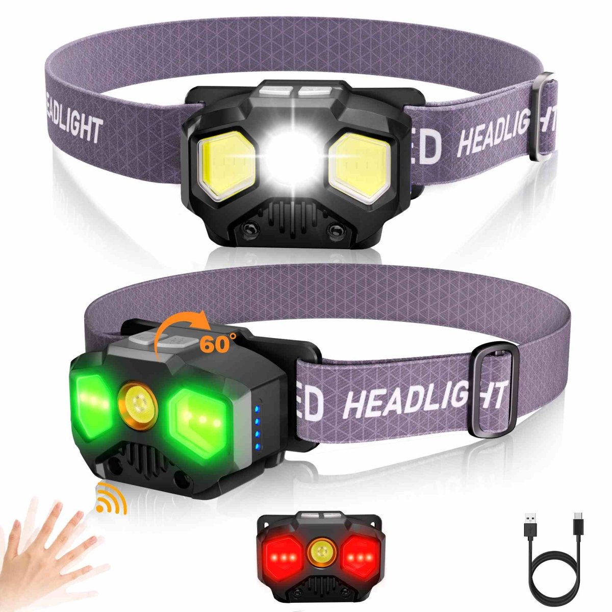 HOKOLITE 7378 - 1400 Night Vision Lumen Headlamp -