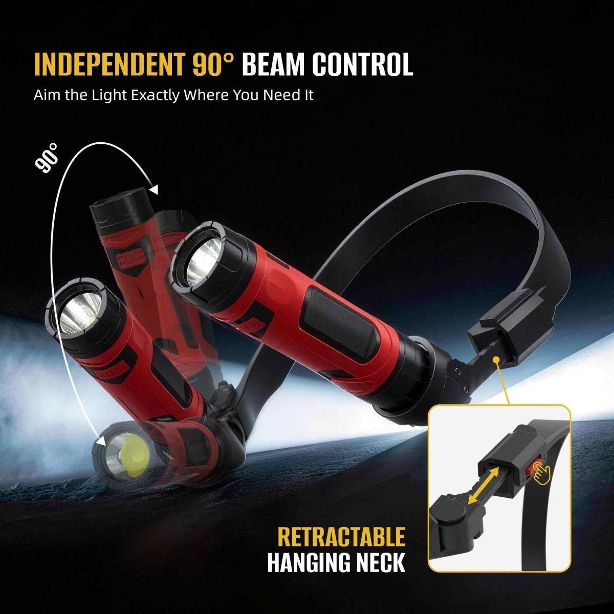 HOKOLITE 7687 - 800 Lumen Magnetic Neck Work Light -