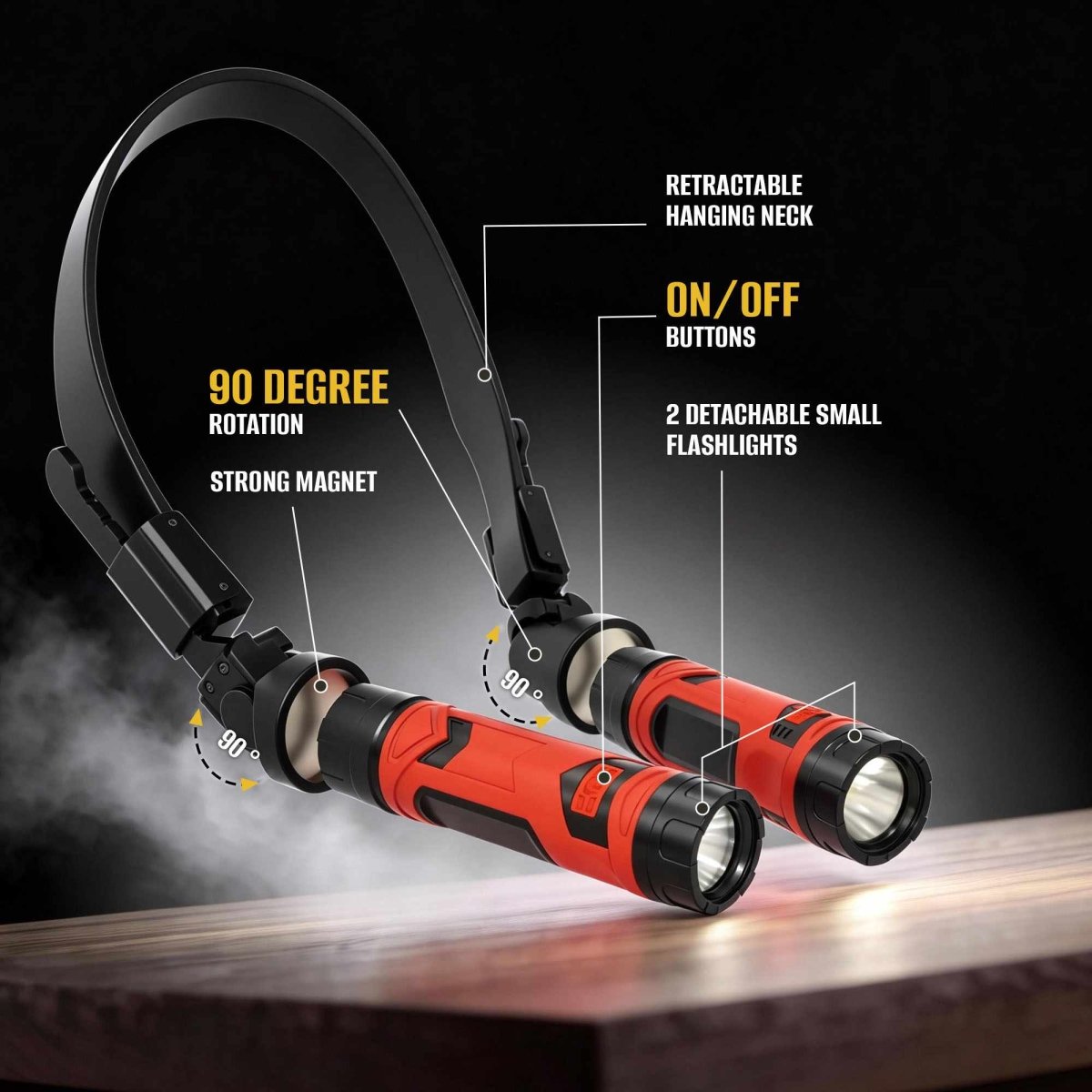 HOKOLITE 7687 - 800 Lumen Magnetic Neck Work Light -