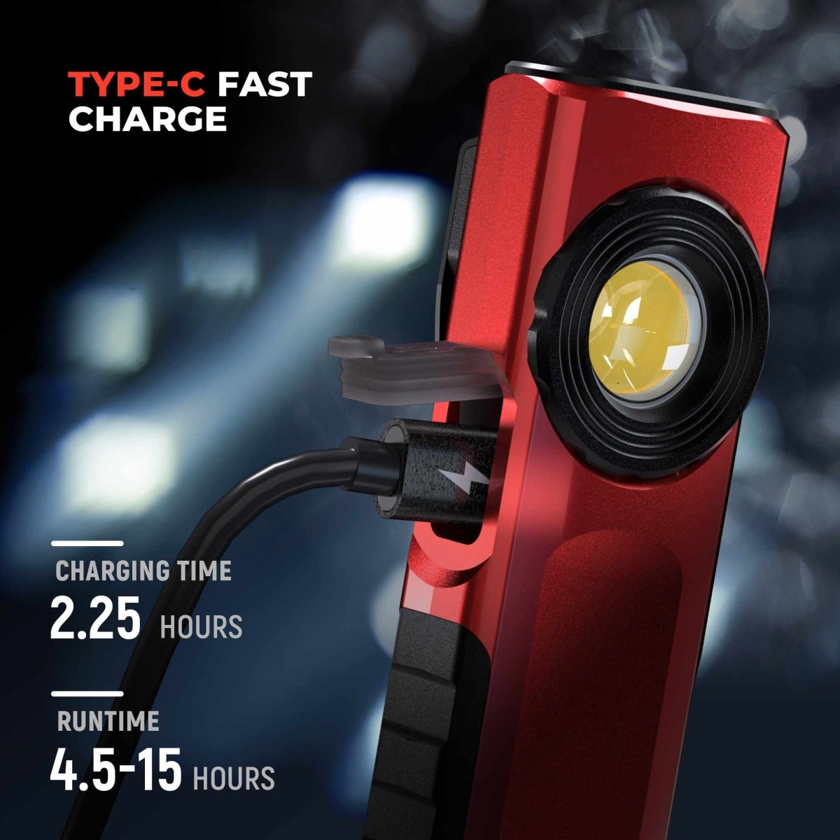 HOKOLITE ANHAY T1 - 1500 Lumen Magnetic Clip EDC Flashlight -
