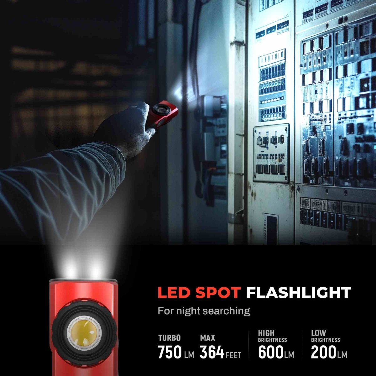 HOKOLITE ANHAY T1 - 1500 Lumen Magnetic Clip EDC Flashlight -