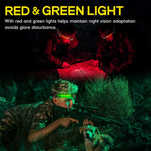 Hokolite-red-green-light-1200-Lumen-260-Wide-Beam-Dual-Light-Source-Headlamp-With-Motion-Sensor-Light