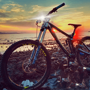 Hokolite 400 Lumens COB Rechargeable Bike LightSet2Pack