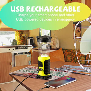 800 Lumens Rechargeable Flashlight With Lantern