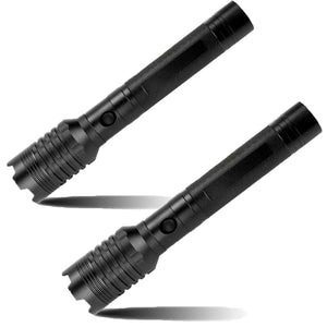 Hokolite 9000 Lumens Brightest LED Rechargeable Flashlight 2 pack