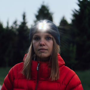 Hokolite Running Lights can cilp on beanie hat