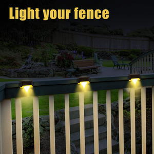 Solar Powered LED Deck Lights 4/8/12/16pk Waterproof