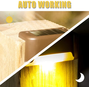 Solar Powered LED Deck Lights 4/8/12/16pk Waterproof