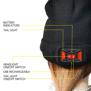 Hokolite-230-Wide-Beam-Rechargeable-HeadLamp-Hat-beanie-hat-light-detail