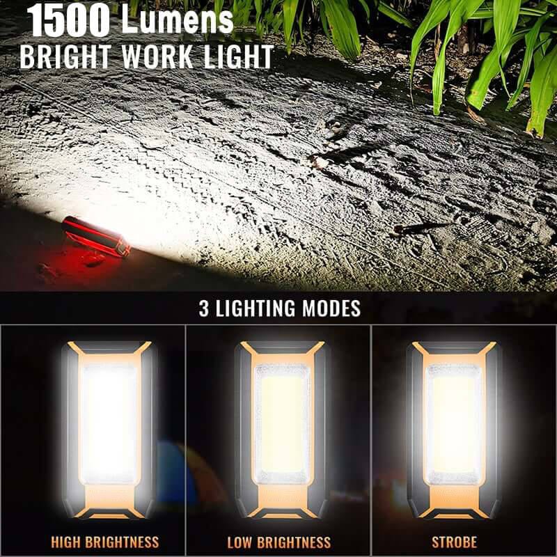 HOKOLITE 0063 - 1500 Lumen Magnetic Work Light -
