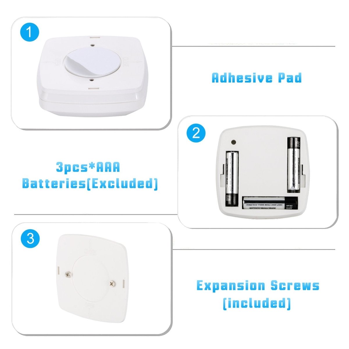HOKOLITE 0065 - Warm White Easy Installation Motion Sensor Light -