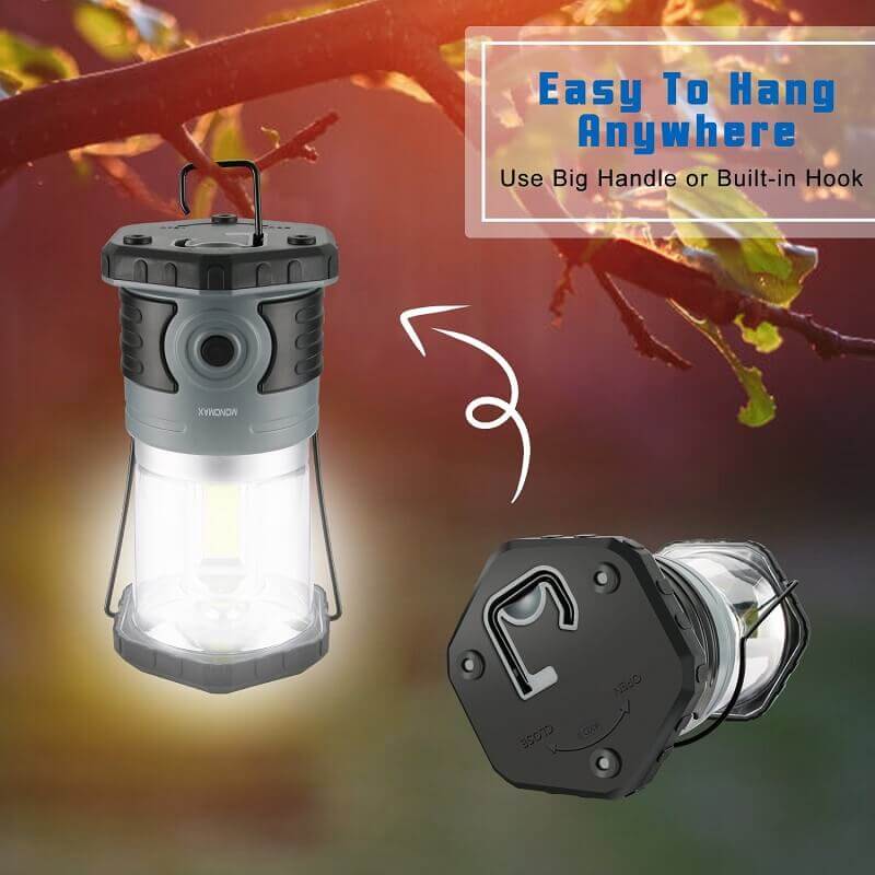 HOKOLITE 5503 - 1500 Lumens 4 Modes Camping Lantern -
