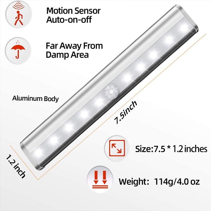 HOKOLITE 5833 - 200 Lumen Magnetic Motion Sensor Light -