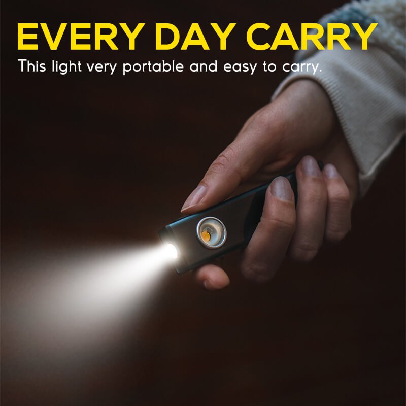 HOKOLITE 6768 - 3 Modes Magnetic Clip EDC Flashlight -