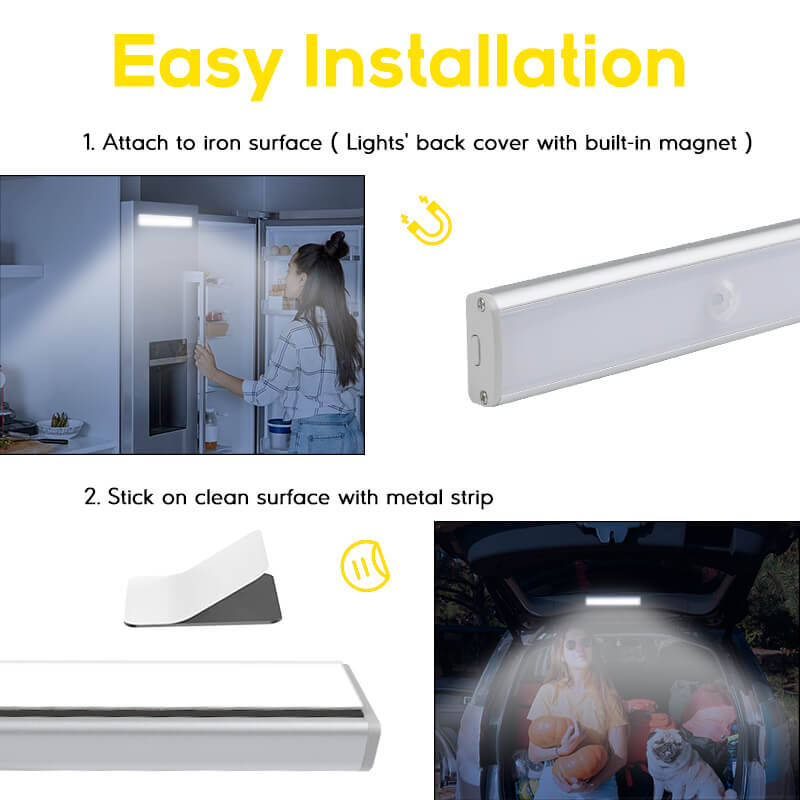 HOKOLITE 6907 - 3 Color Rechargeable Motion Sensor Light -
