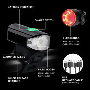 Hokolite-rechargeable-bike-lights-detail Bicycle Headlight