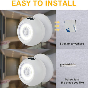 Hokolite motion sensor night light is easy to install