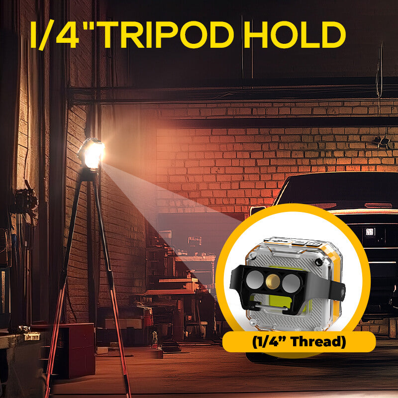 1200 Lumens Rechargeable Double Sided Work Light for Garage and Emergency