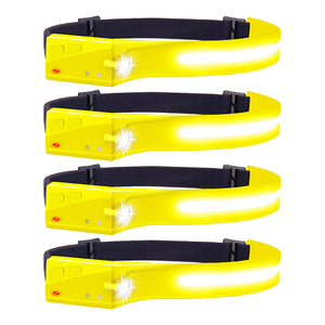1200 Lumens  210° Wide Beam COB Rechargeable Headlamp With Motion Sensor