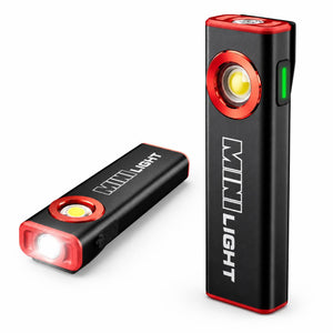 LEXALL E1 - 1600 Lumen Rechargeable Hands-free Dual Light EDC Flashlight