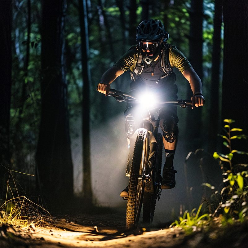 LED Bicycle Headlight 1500 Lumens With Tail Light Hokolite