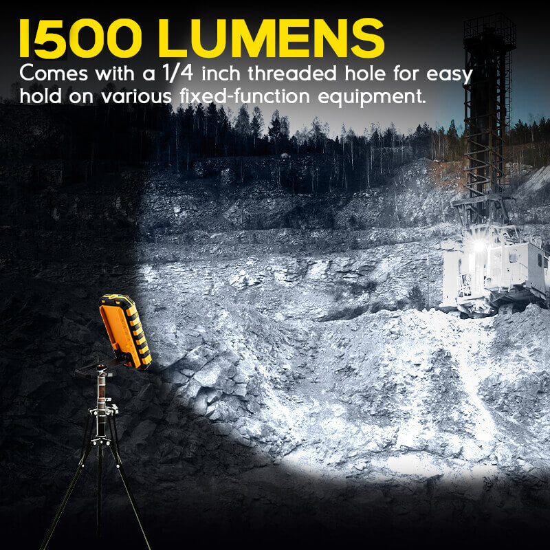8000 Lumens LED Work Light Stand Three-head Construction Light For Jobsite  Lighting