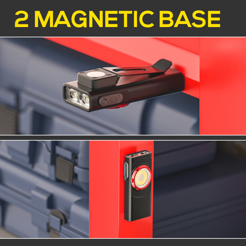 700 Lumens Mini EDC Flashlight Rechargeable Flat Pocket Light