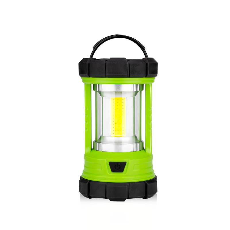 3000 Lumens 360° COB Rechargeable Camping Lantern In Green/Black/Orange