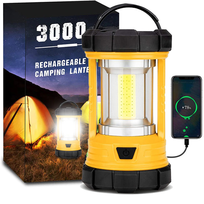 Vintage Rechargeable Lanterns for Camping 1500lm - Hokolite 3 Pack (Save