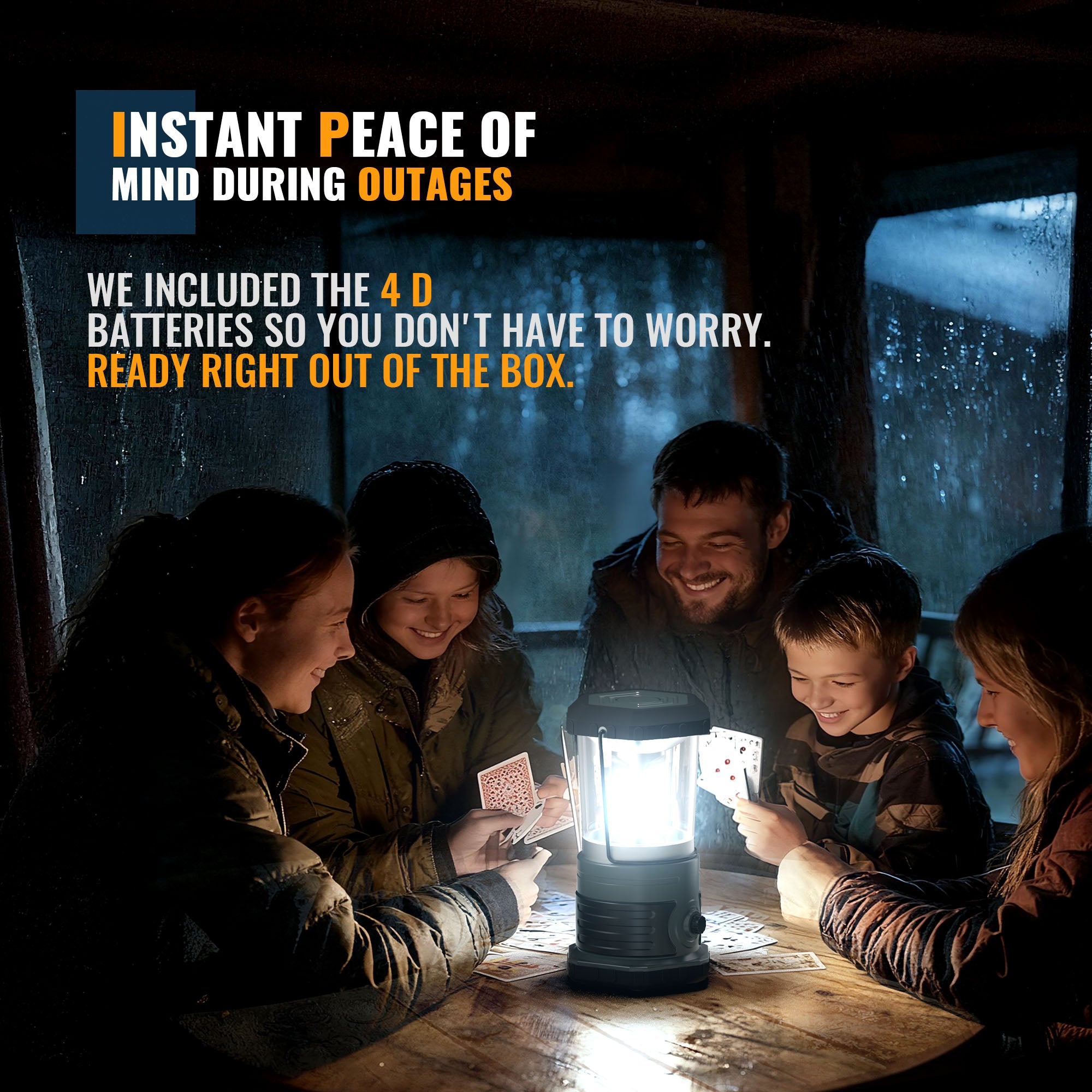 HOKOLITE 5503 - 1500 Lumen LED Waterproof  Camping Lantern for Power Outage & Emergency