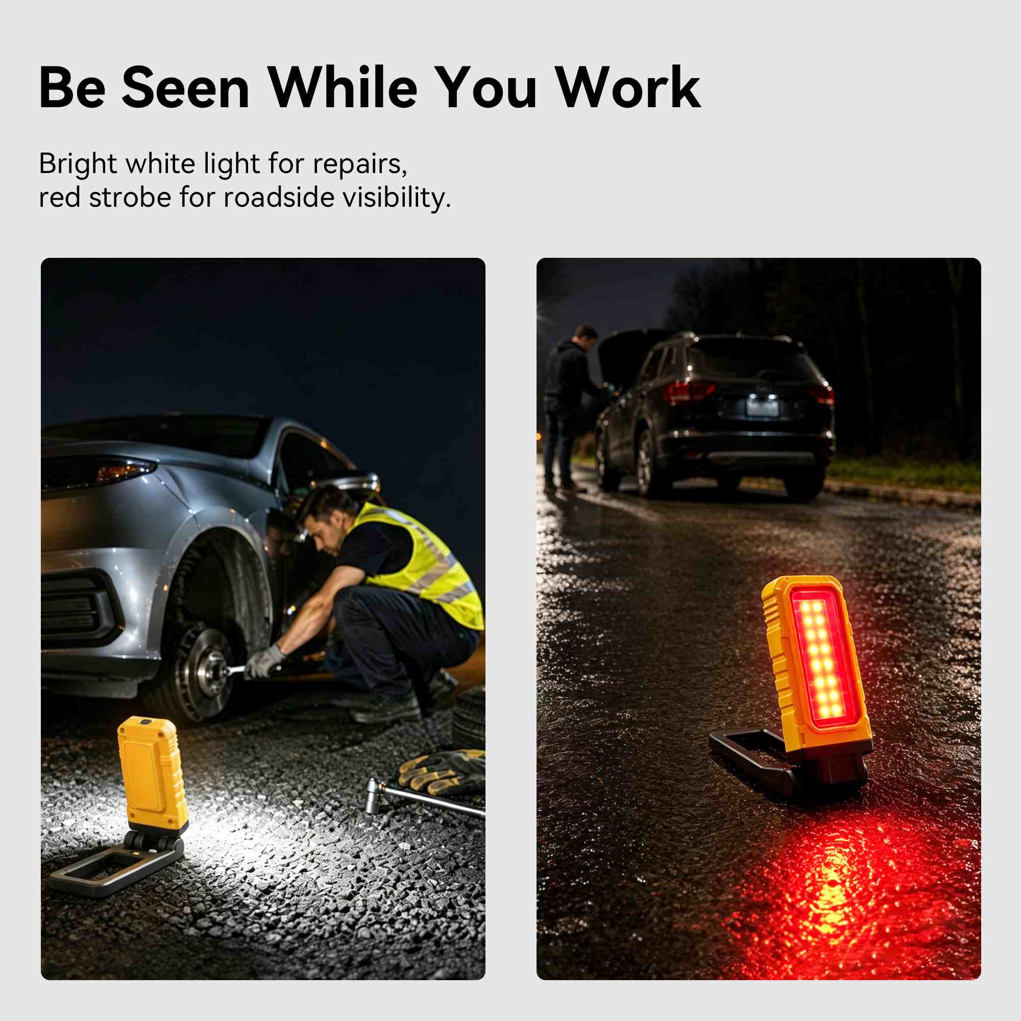 ADELANTE W9 - 2PACK-1500 Lumen Rechargeable Multiple Mounting Work Light